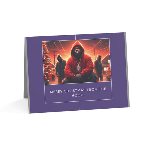 Christmas Greeting Cards (1, 10, 30, and 50pcs) - Merry Christmas from the hood