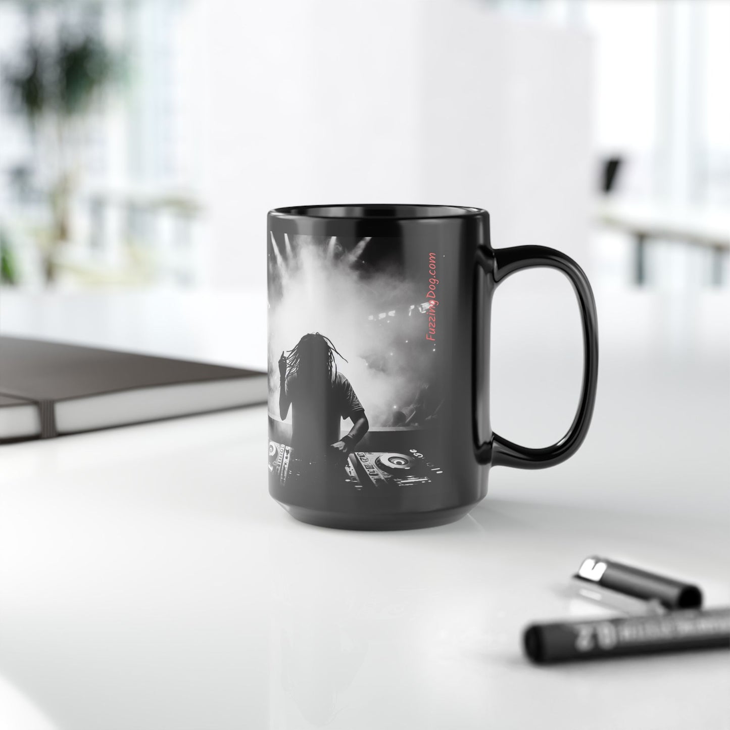 Smoov Groov Girl in the club Black 15oz Coffee Mug