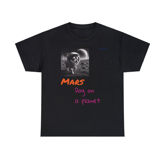 Dog on a Planet Unisex Heavy Cotton Tee