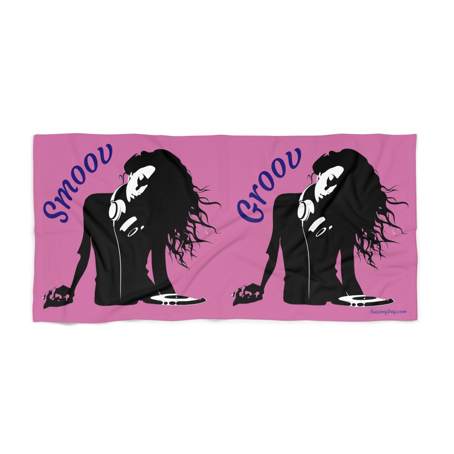 Smoov Groov Beach Towel for Music Lovers - Vibrant DJ Design