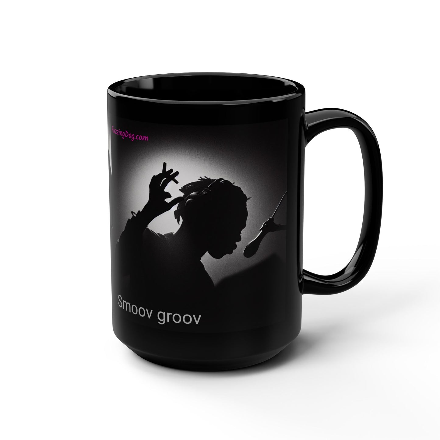 Smoov Black Mug 15oz Coffee Mug