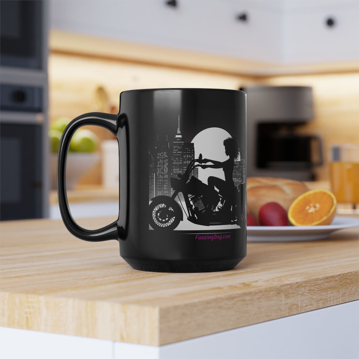 Girl Night ride Motorcycle 15oz Coffee Mug