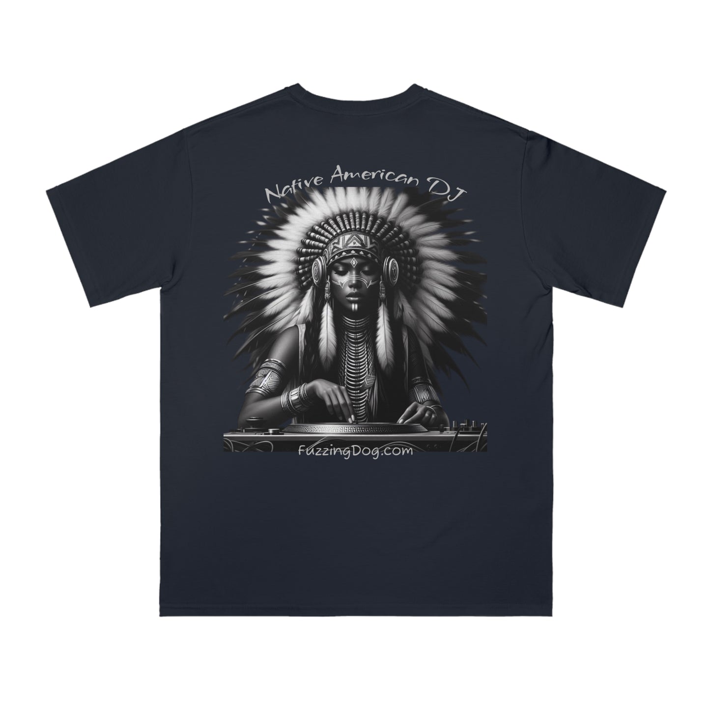 Native American Spin Doctor T-Shirt - Artistic Native Design, Music Lover's Tee