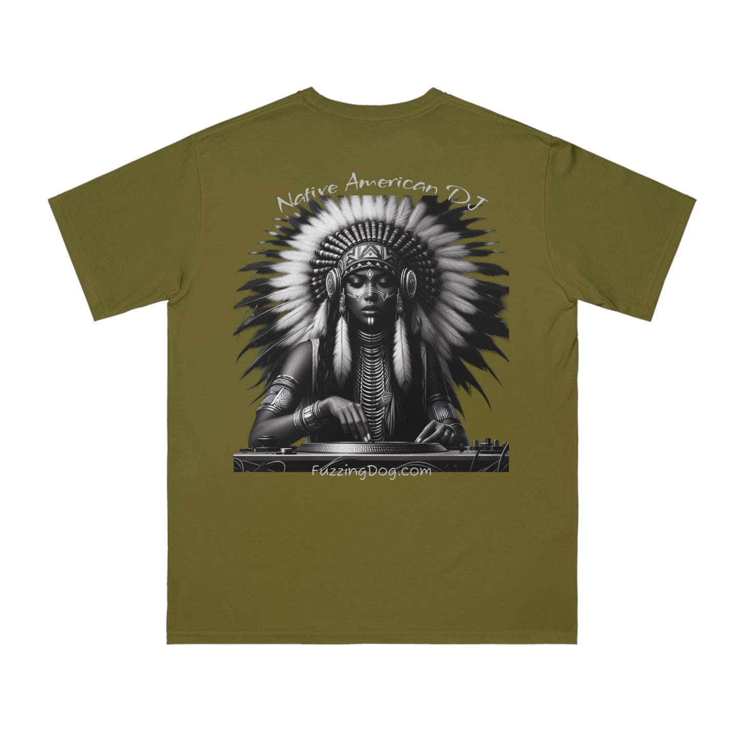 Native American Spin Doctor T-Shirt - Artistic Native Design, Music Lover's Tee