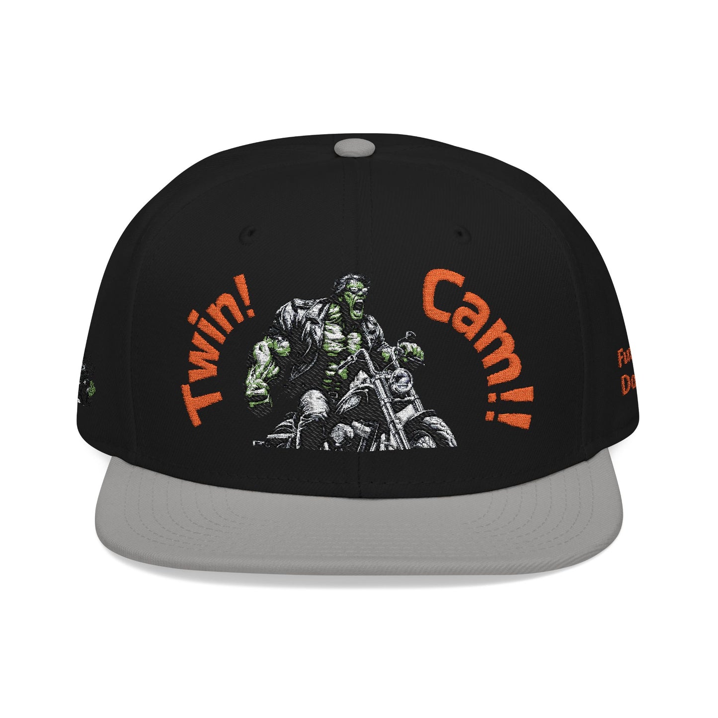 Snapback Hat - Twin Cam Motorcycle Enthusiasts Embroidered Cap