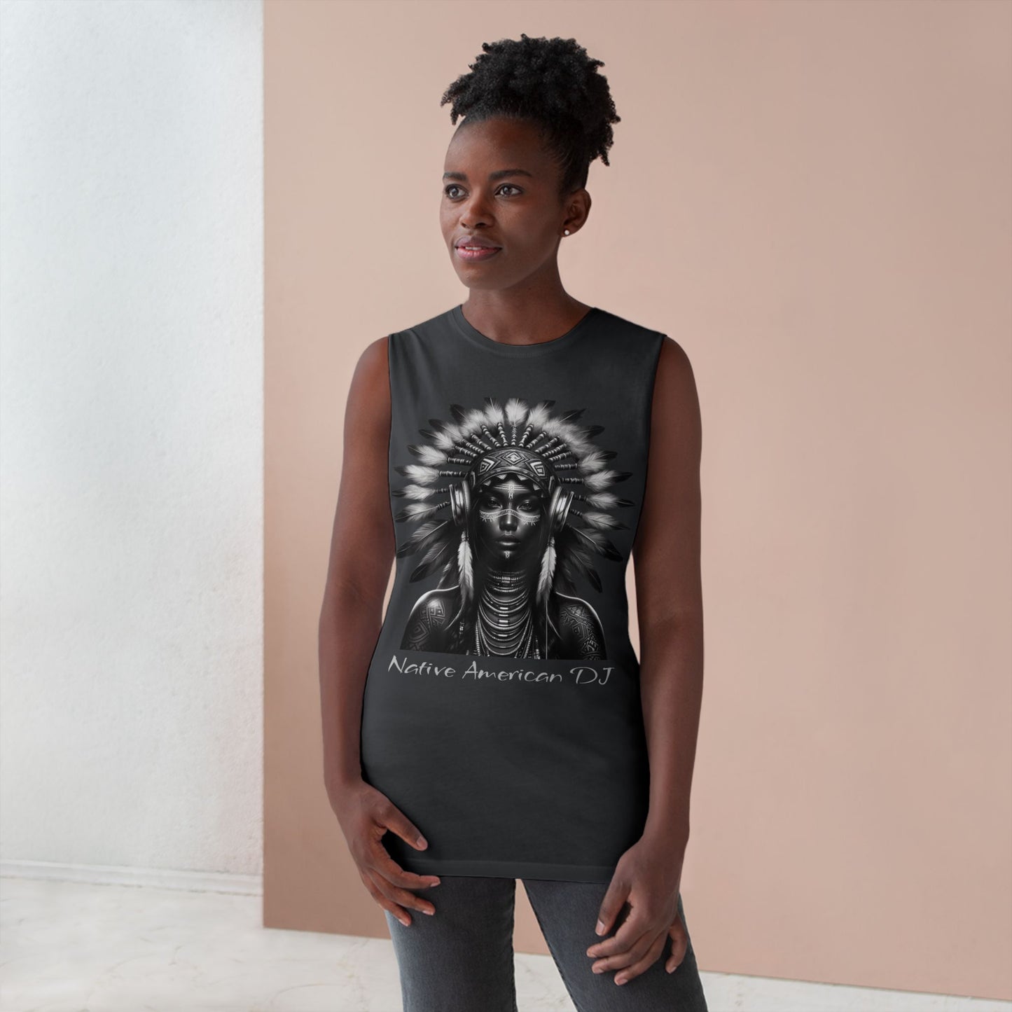 Tank Top - Modern Native American DJ Urban Street Style