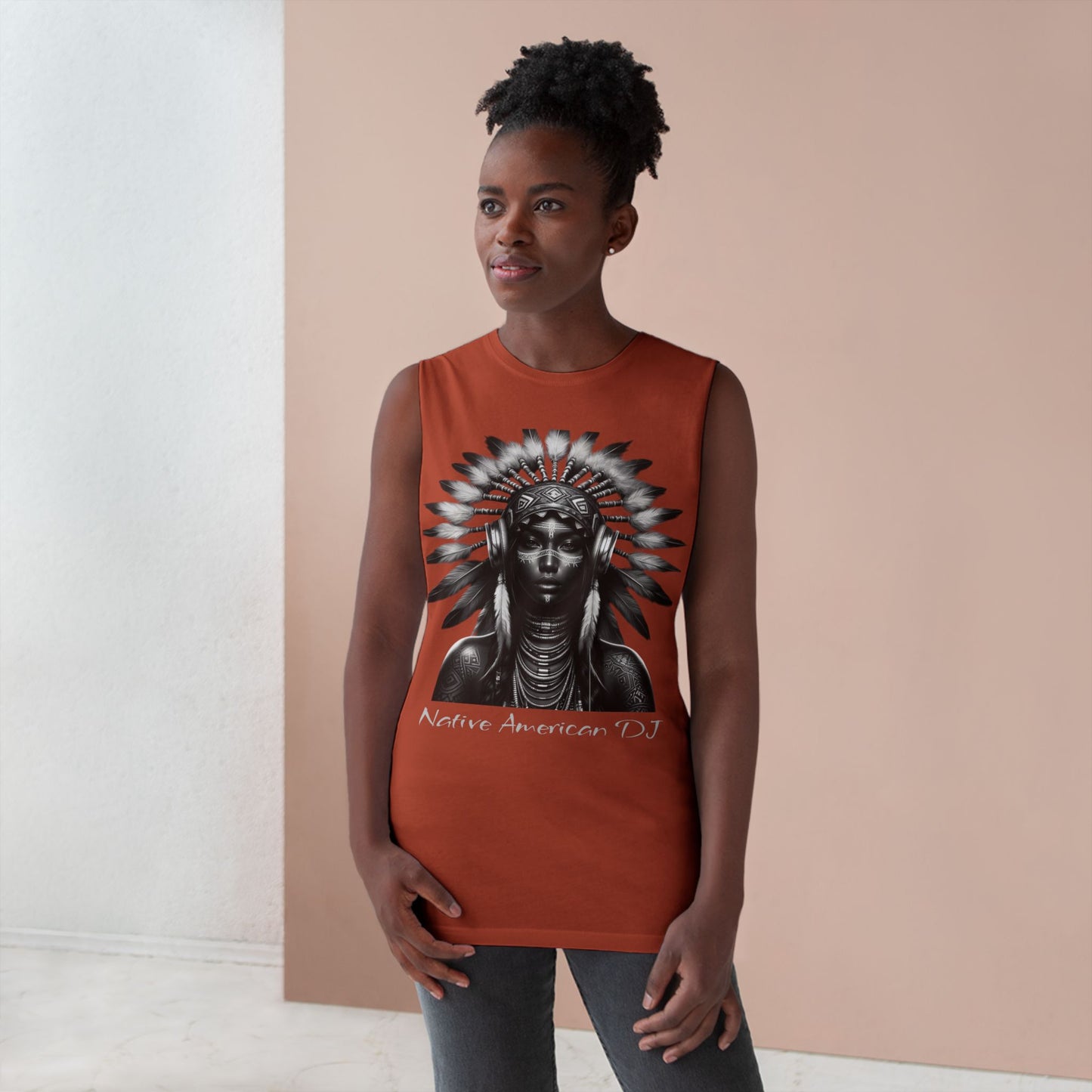 Tank Top - Modern Native American DJ Urban Street Style