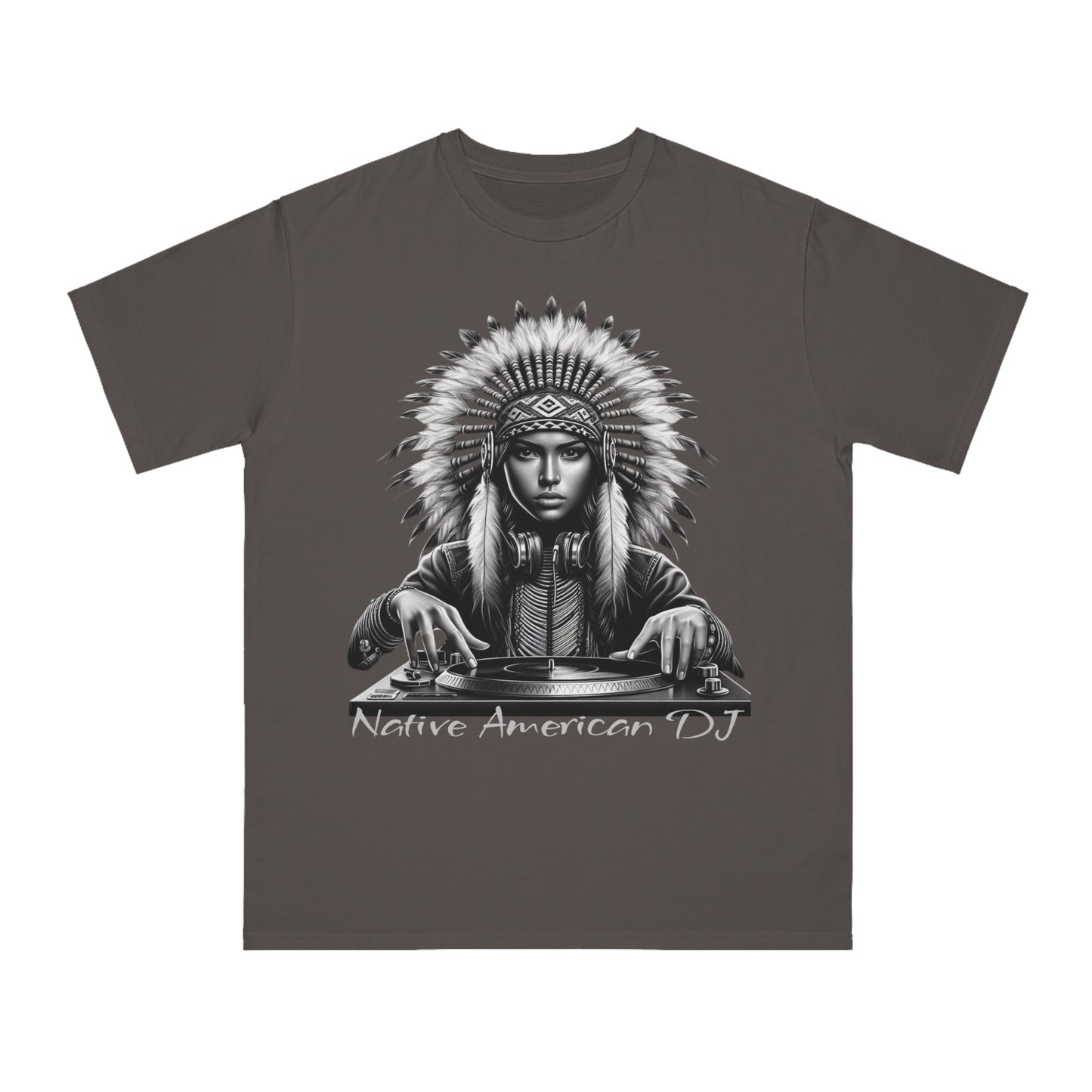 Native American Spin Doctor T-Shirt - Artistic Native Design, Music Lover's Tee