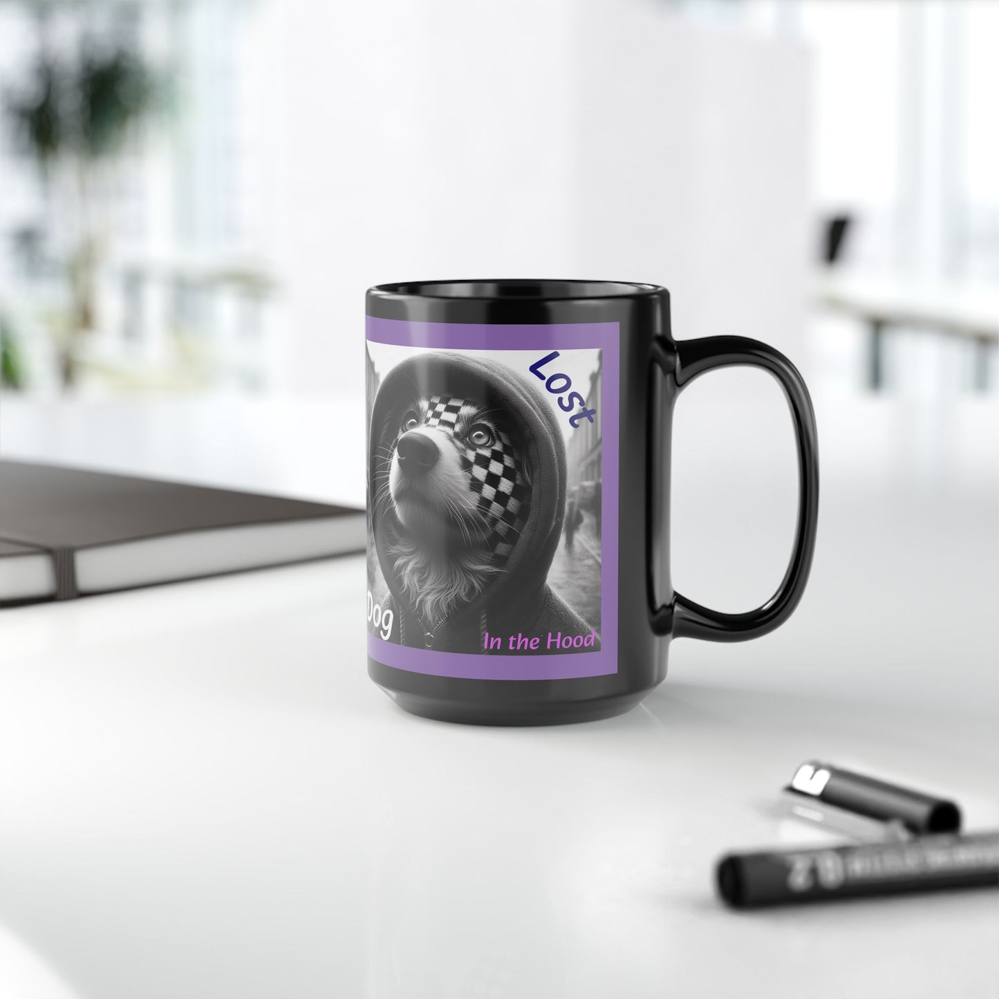 Lost dog in the hood Smoov DJ Girl 15oz Coffee Mug