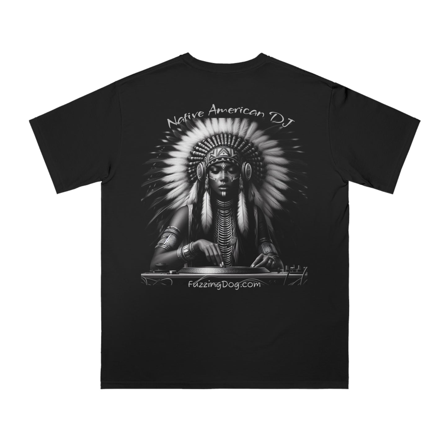 Native American Spin Doctor T-Shirt - Artistic Native Design, Music Lover's Tee