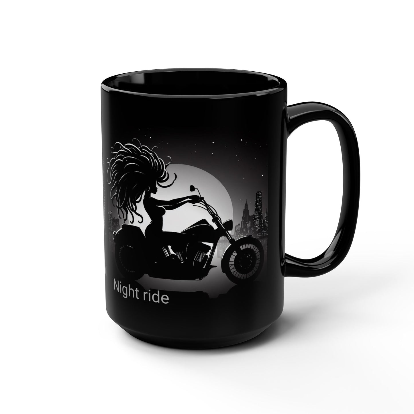 Girl Night ride Motorcycle 15oz Coffee Mug