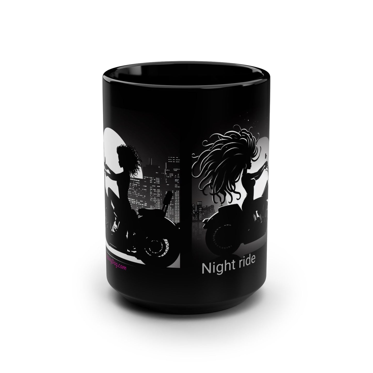 Girl Night ride Motorcycle 15oz Coffee Mug